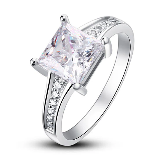 arix silver princess cut ring by revert holiday jewellery jewelry present birthday gift everyday casual wear