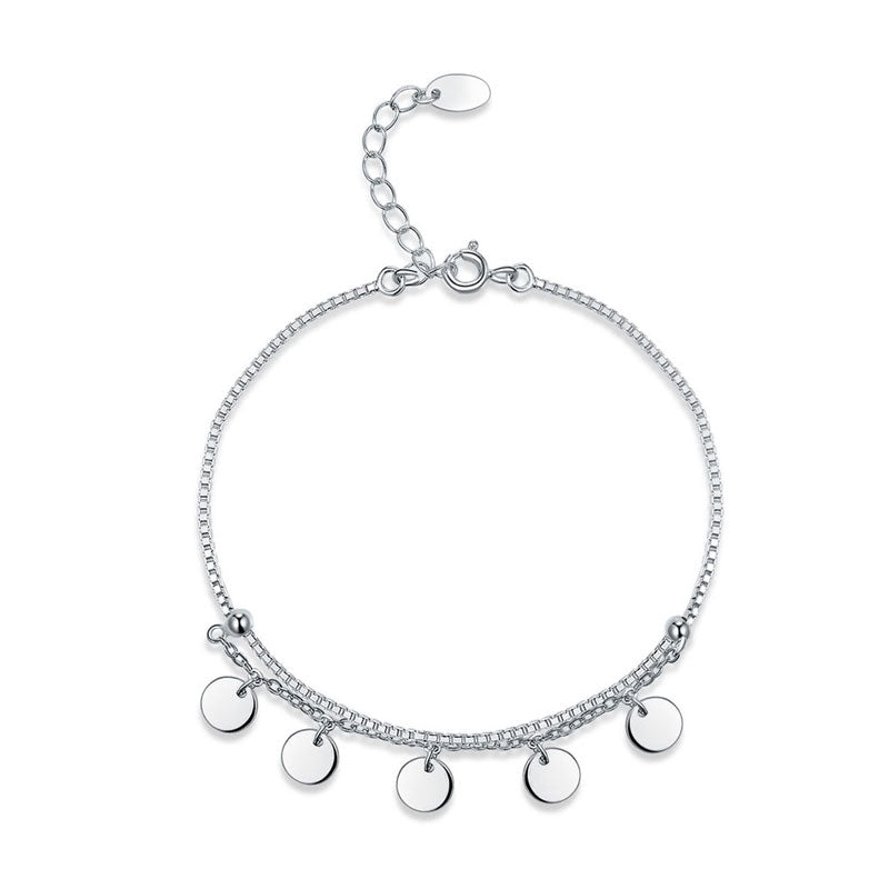 solara silver disc bracelet by revert holiday jewellery jewelry present birthday gift everyday casual wear