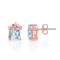 elio rose gold princess cut stud earrings by revert holiday jewellery jewelry present birthday gift everyday casual wear