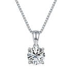 lyrae silver moissanite pendant necklace by revert holiday jewellery jewelry present birthday gift everyday casual wear