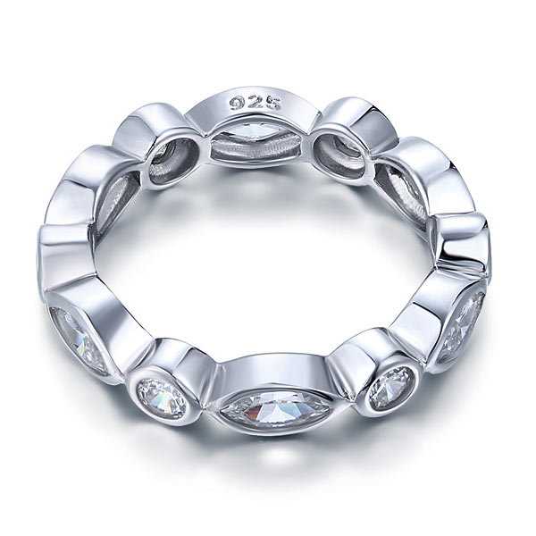 ceres silver marquise eternity ring by revert holiday jewellery jewelry present birthday gift everyday casual wear