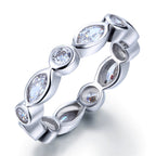 ceres silver marquise eternity ring by revert holiday jewellery jewelry present birthday gift everyday casual wear