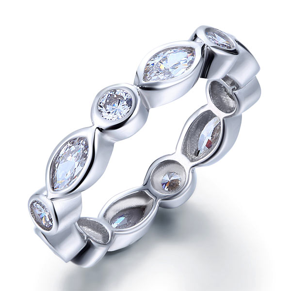 ceres silver marquise eternity ring by revert holiday jewellery jewelry present birthday gift everyday casual wear