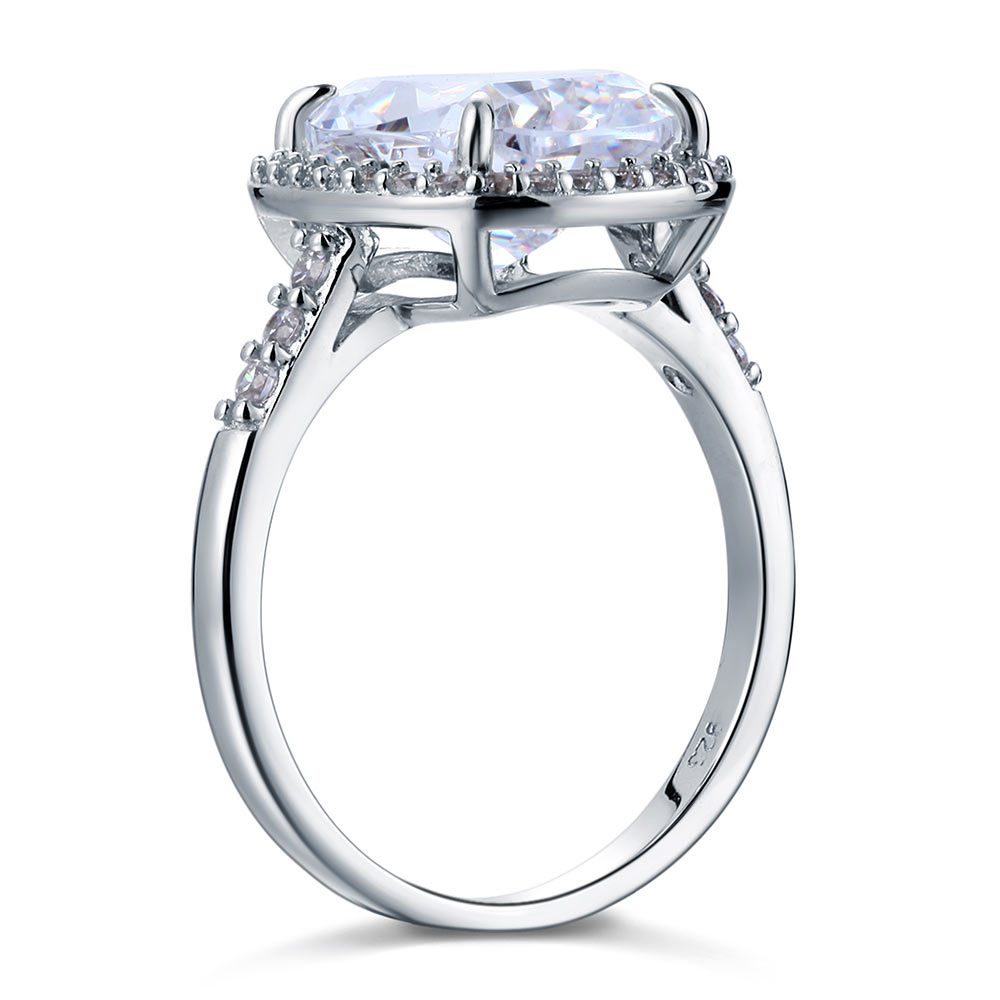 mira silver cushion cut halo ring by revert holiday jewellery jewelry present birthday gift everyday casual wear