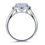 mira silver cushion cut halo ring by revert holiday jewellery jewelry present birthday gift everyday casual wear