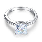 arion silver princess cut ring by revert holiday jewellery jewelry present birthday gift everyday casual wear