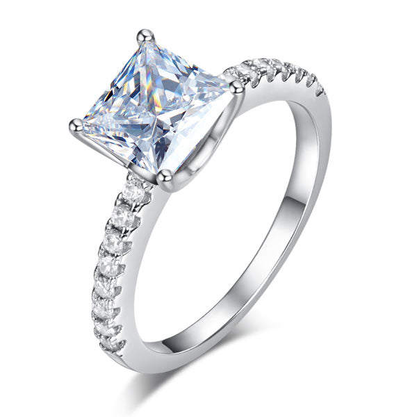 arion silver princess cut ring by revert holiday jewellery jewelry present birthday gift everyday casual wear