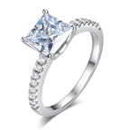 arion silver princess cut ring by revert holiday jewellery jewelry present birthday gift everyday casual wear