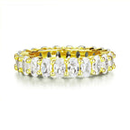 veya gold oval cut eternity ring by revert holiday jewellery jewelry present birthday gift everyday casual wear