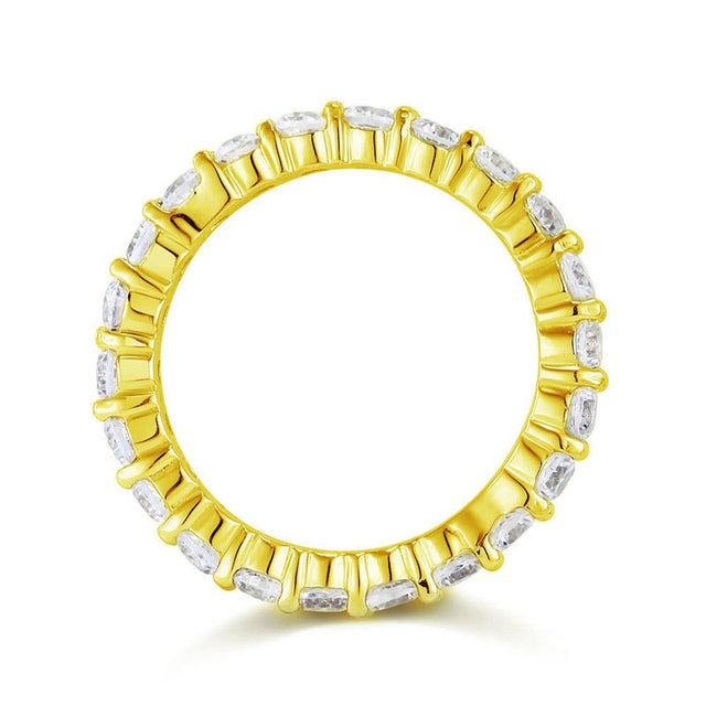 veya gold oval cut eternity ring by revert holiday jewellery jewelry present birthday gift everyday casual wear