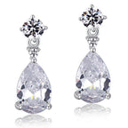 ciela silver pear cut drop earrings by revert holiday jewellery jewelry present birthday gift everyday casual wear