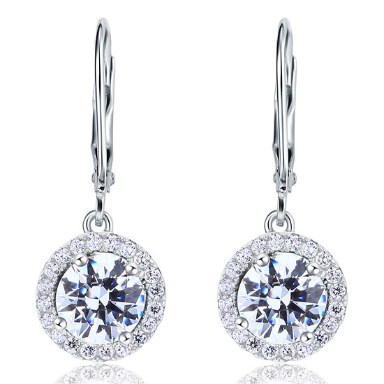 ares silver halo drop earrings by revert holiday jewellery jewelry present birthday gift everyday casual wear