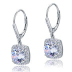 lunara silver halo drop earrings by revert holiday jewellery jewelry present birthday gift everyday casual wear