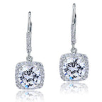 lunara silver halo drop earrings by revert holiday jewellery jewelry present birthday gift everyday casual wear