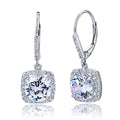 lunara silver halo drop earrings by revert holiday jewellery jewelry present birthday gift everyday casual wear
