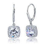 lunara silver halo drop earrings by revert holiday jewellery jewelry present birthday gift everyday casual wear