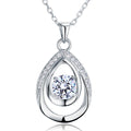 eris silver round cut teardrop pendant necklace by revert holiday jewellery jewelry present birthday gift everyday casual wear