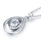 eris silver round cut teardrop pendant necklace by revert holiday jewellery jewelry present birthday gift everyday casual wear