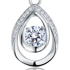 eris silver round cut teardrop pendant necklace by revert holiday jewellery jewelry present birthday gift everyday casual wear