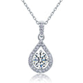 selene silver teardrop pendant necklace by revert holiday jewellery jewelry present birthday gift everyday casual wear