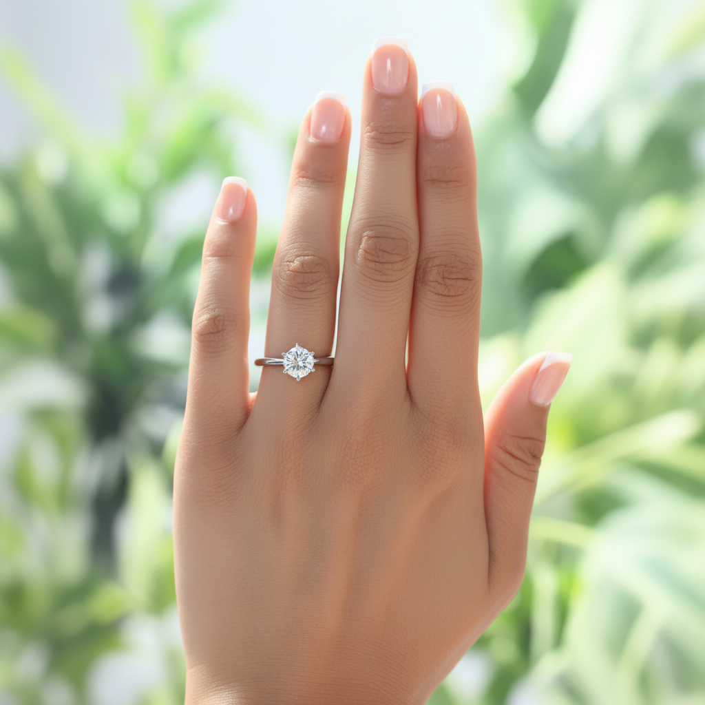 altai silver solitaire ring by revert holiday jewellery jewelry present birthday gift everyday casual wear