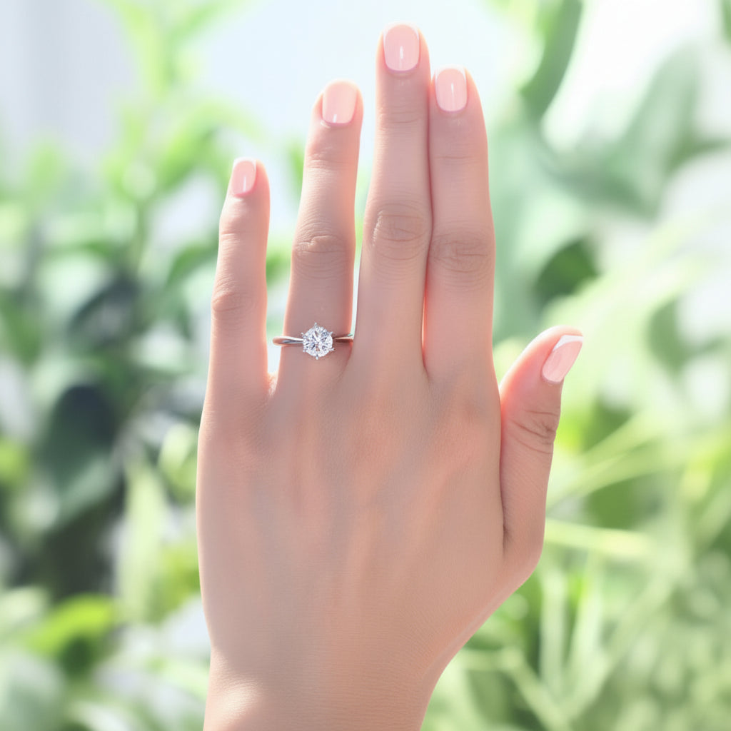 elar silver solitaire ring by revert holiday jewellery jewelry present birthday gift everyday casual wear