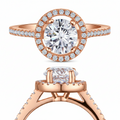 sola rose gold halo ring by revert holiday jewellery jewelry present birthday gift everyday casual wear