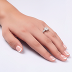 arix silver princess cut ring by revert holiday jewellery jewelry present birthday gift everyday casual wear
