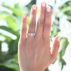 mero silver three stone ring by revert holiday jewellery jewelry present birthday gift everyday casual wear