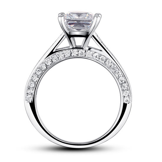 tara silver princess cut ring by revert holiday jewellery jewelry present birthday gift everyday casual wear