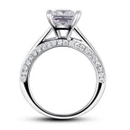 tara silver princess cut ring by revert holiday jewellery jewelry present birthday gift everyday casual wear