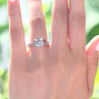 tara silver princess cut ring by revert holiday jewellery jewelry present birthday gift everyday casual wear