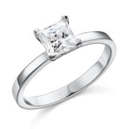 vela silver princess cut solitaire ring by revert holiday jewellery jewelry present birthday gift everyday casual wear