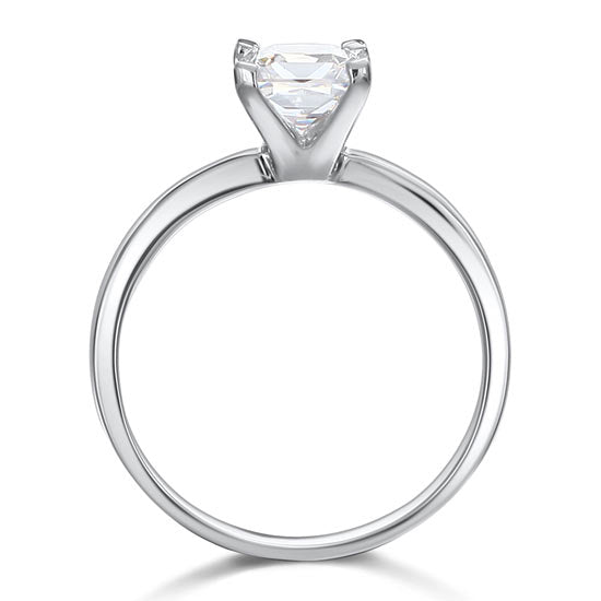 vela silver princess cut solitaire ring by revert holiday jewellery jewelry present birthday gift everyday casual wear