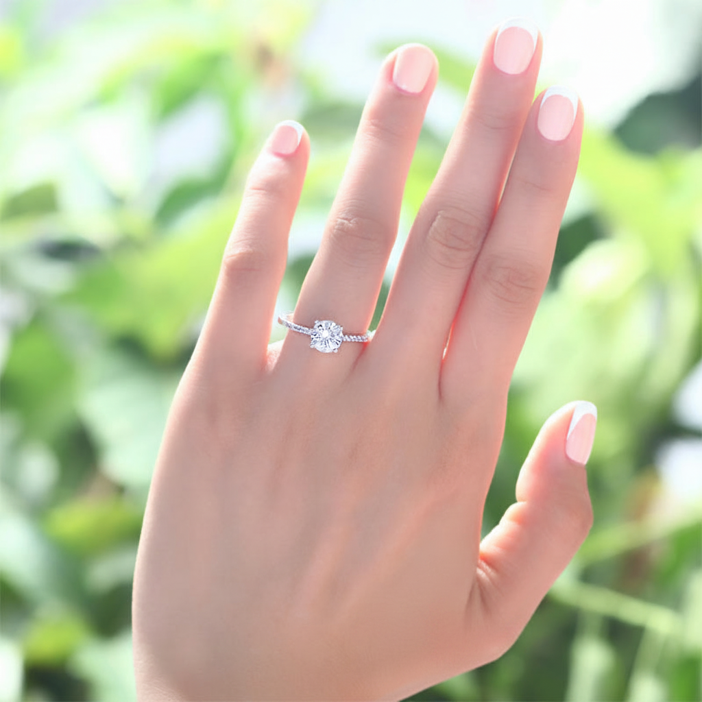 vira silver solitaire ring by revert holiday jewellery jewelry present birthday gift everyday casual wear