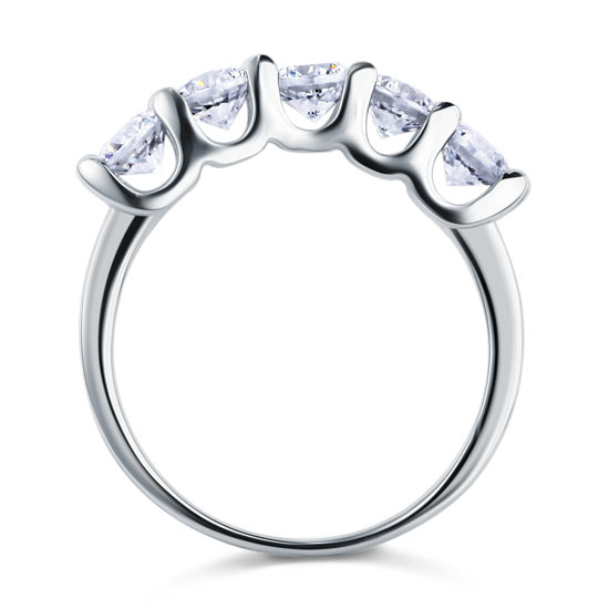 aster silver round cut band ring by revert holiday jewellery jewelry present birthday gift everyday casual wear