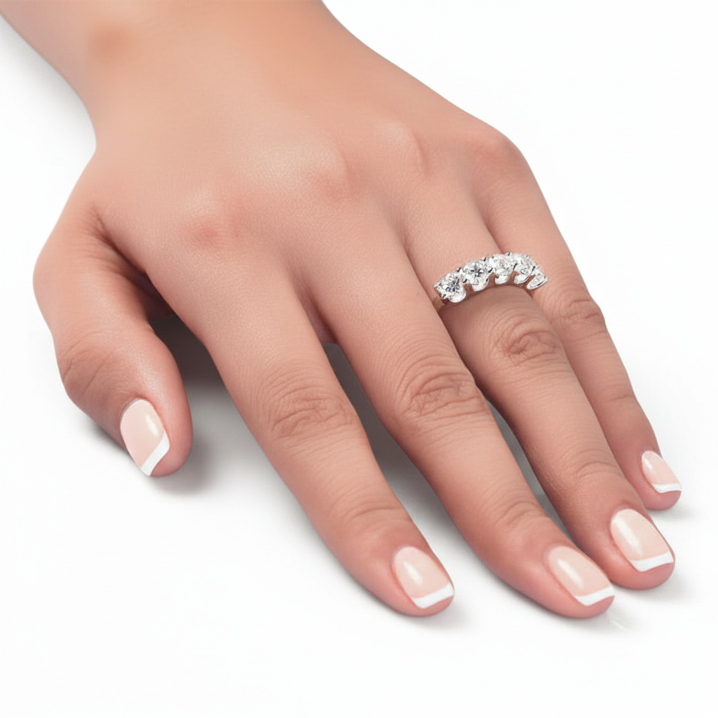 aster silver round cut band ring by revert holiday jewellery jewelry present birthday gift everyday casual wear