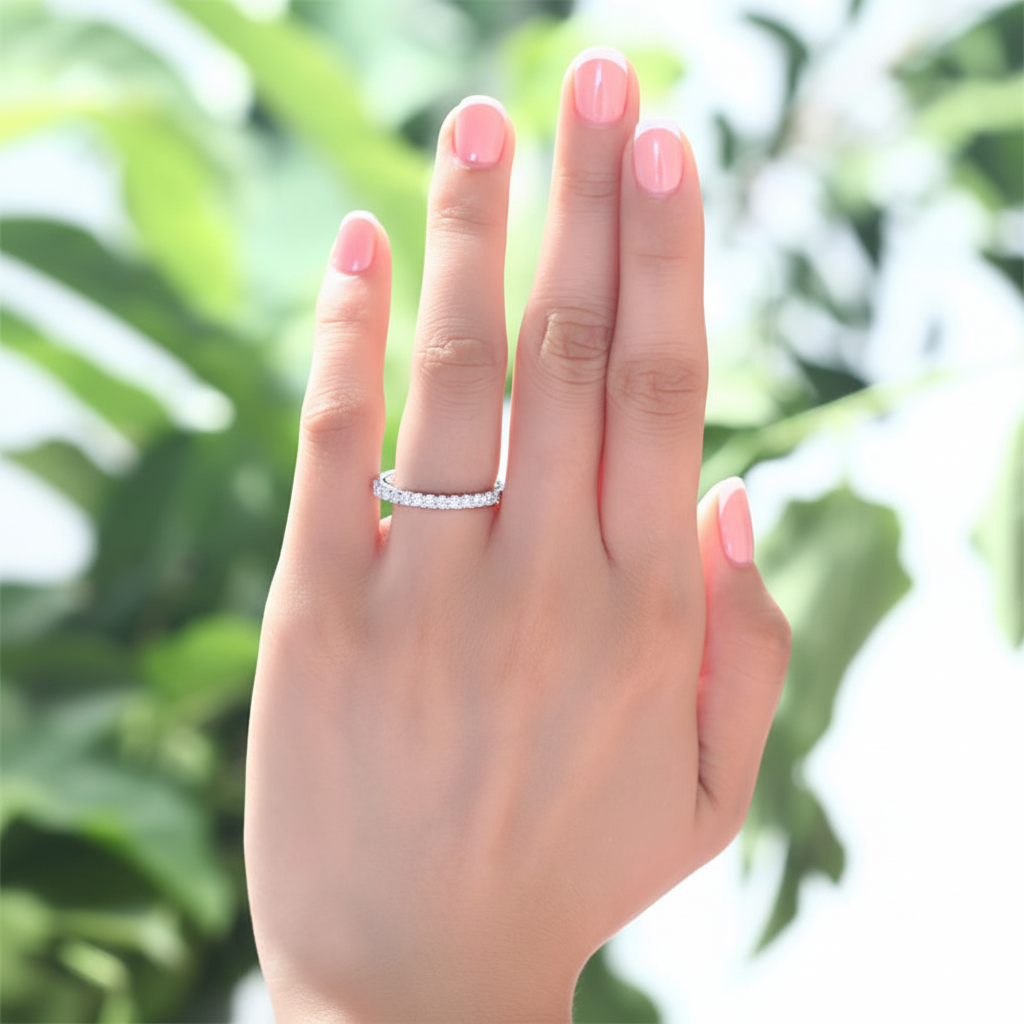 oris silver eternity band ring by revert holiday jewellery jewelry present birthday gift everyday casual wear