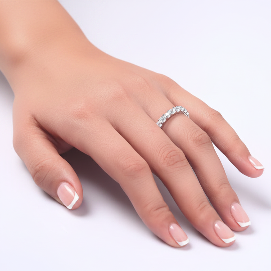 zelia silver eternity ring by revert holiday jewellery jewelry present birthday gift everyday casual wear
