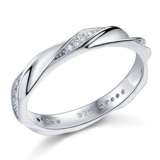 caeli silver twist band ring by revert holiday jewellery jewelry present birthday gift everyday casual wear