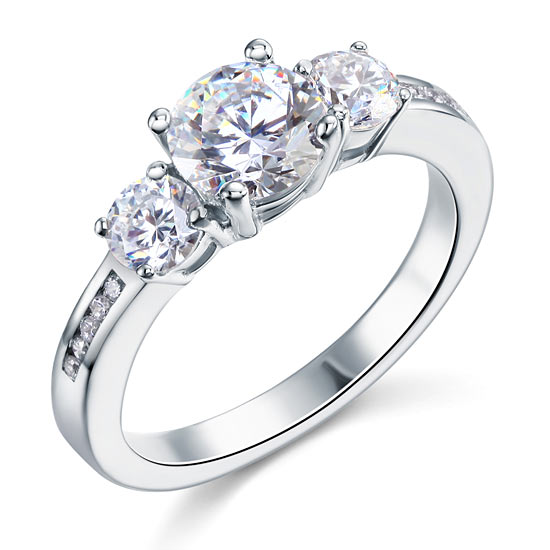 nira silver three stone ring by revert holiday jewellery jewelry present birthday gift everyday casual wear