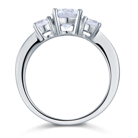nira silver three stone ring by revert holiday jewellery jewelry present birthday gift everyday casual wear