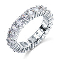 veya silver oval cut eternity ring by revert holiday jewellery jewelry present birthday gift everyday casual wear