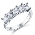 orion silver princess cut band ring by revert holiday jewellery jewelry present birthday gift everyday casual wear