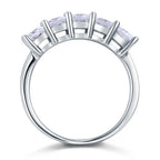 orion silver princess cut band ring by revert holiday jewellery jewelry present birthday gift everyday casual wear