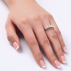 orion silver princess cut band ring by revert holiday jewellery jewelry present birthday gift everyday casual wear