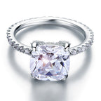 lyra silver cushion cut ring by revert holiday jewellery jewelry present birthday gift everyday casual wear