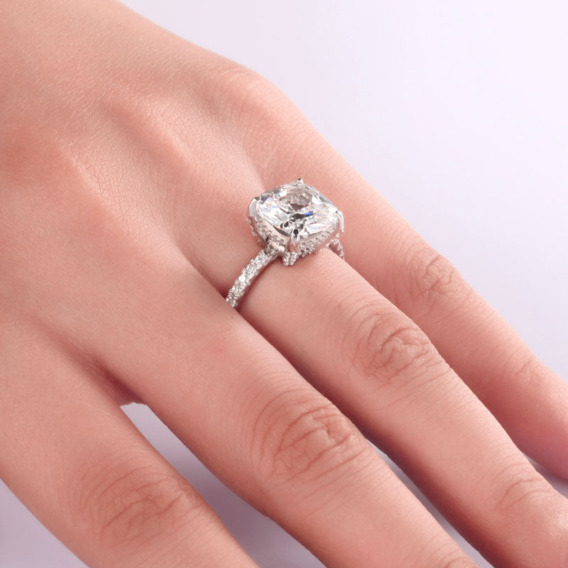 lyra silver cushion cut ring by revert holiday jewellery jewelry present birthday gift everyday casual wear