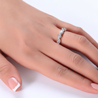 ceres silver marquise eternity ring by revert holiday jewellery jewelry present birthday gift everyday casual wear