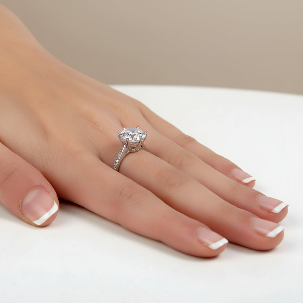 leto silver solitaire ring by revert holiday jewellery jewelry present birthday gift everyday casual wear